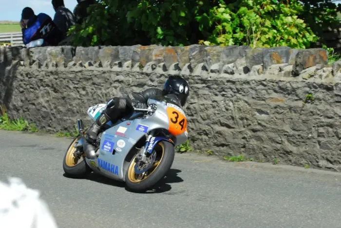 Framed Print : Chris Barratt (Yamaha) 2015 Pre TT Classic Framed Print : Chris Barratt (Yamaha) 2015 Pre TT Classic
