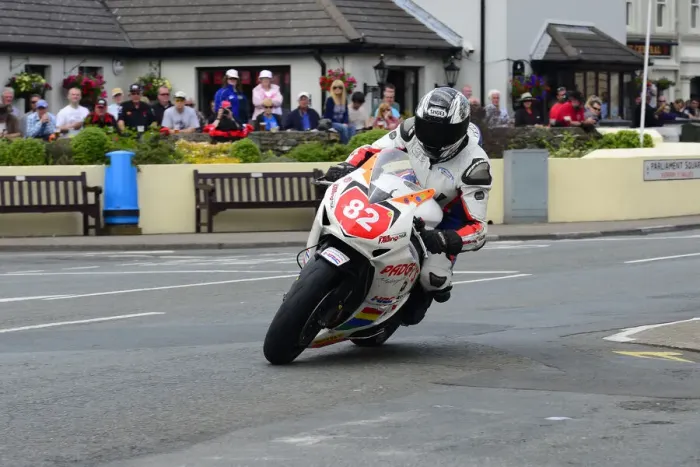 Framed Print : Chris Dixon (Honda) 2014 Senior TT