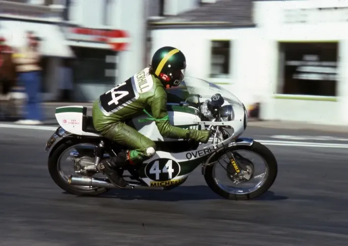 Framed Print : Chris McGahan (Benelli) 1975 Production TT Framed Print : Chris McGahan (Benelli) 1975 Production TT