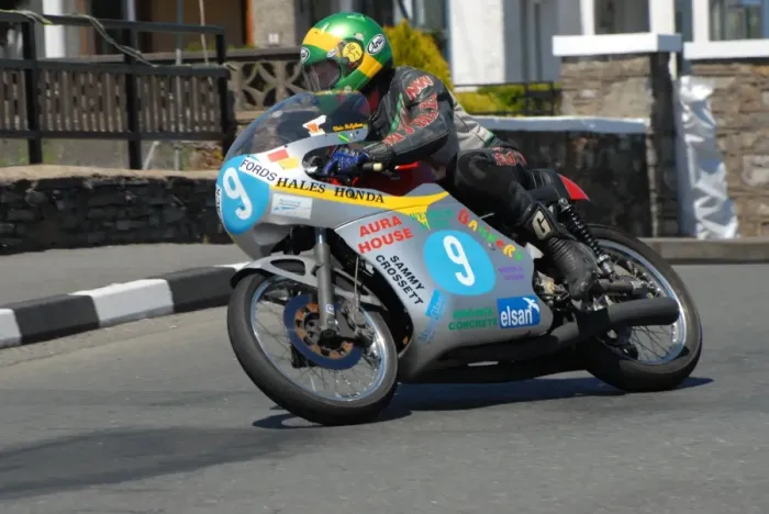 Framed Print : Chris McGahan (Hales Honda) 2009 Pre TT Classic