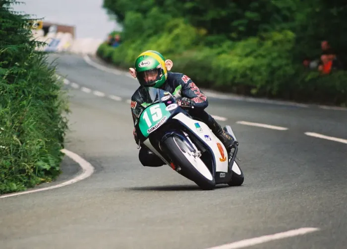 Framed Print : Chris McGahan (Honda) 2004 Ultra Lightweight 125 TT