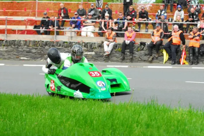 Framed Print : Claude Montagnier & Francky Fouet (Kawasaki LCR) 2013 Sidecar TT Framed Print : Claude Montagnier & Francky Fouet (Kawasaki LCR) 2013 Sidecar TT