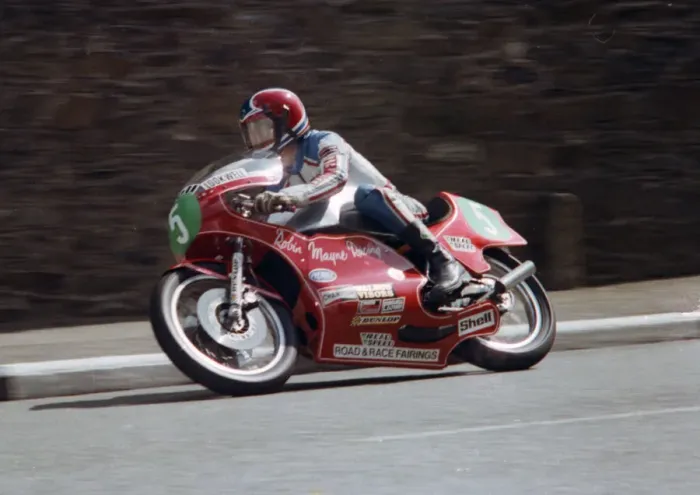 Framed Print : Clive Horton (Yamaha) 1979 Junior TT