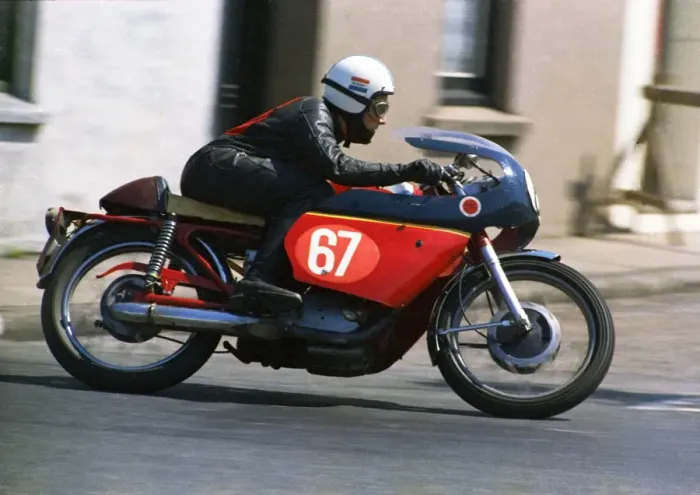Framed Print : Clive Thompsett (Ducati) 1969 Production 250 TT Framed Print : Clive Thompsett (Ducati) 1969 Production 250 TT