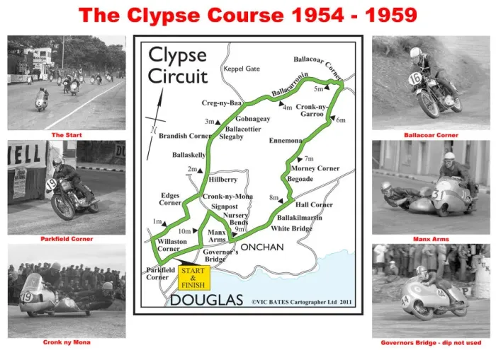 Framed Print : The Clypse Course 1954 - 1959 Framed Print : The Clypse Course 1954 - 1959