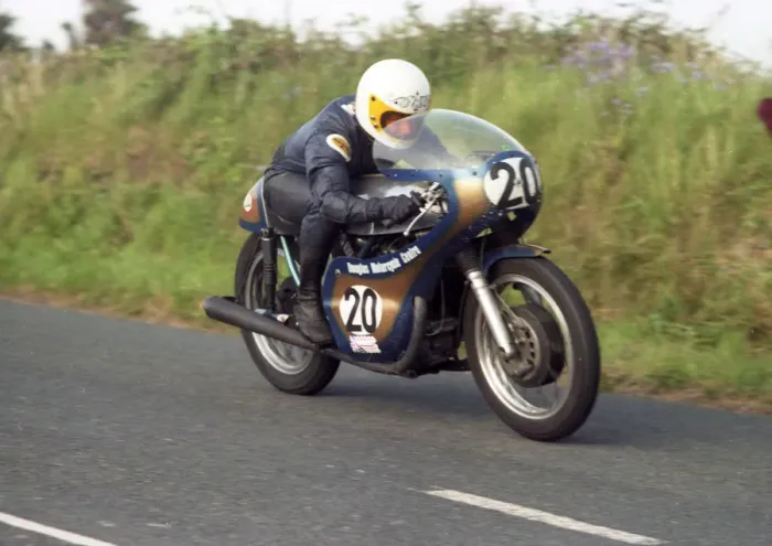 Framed Print : Colin Bagshaw (Norton) 1980 Jurby Road Framed Print : Colin Bagshaw (Norton) 1980 Jurby Road