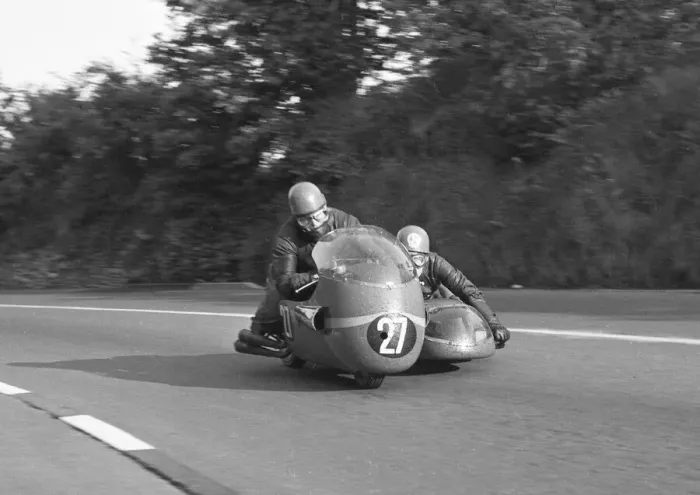 Framed Print : Colin Cross & R W Derry (Deross) 1965 Sidecar TT Framed Print : Colin Cross & R W Derry (Deross) 1965 Sidecar TT