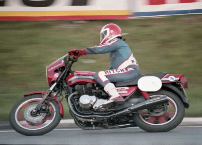 Framed Print : Colin Parker (Kawasaki) 1985 Production TT