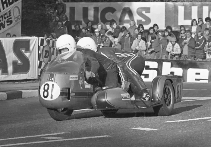 Framed Print : Colin Rispin & Malcolm Findley (Rifi BSA) 1973 750cc Sidecar TT Framed Print : Colin Rispin & Malcolm Findley (Rifi BSA) 1973 750cc Sidecar TT