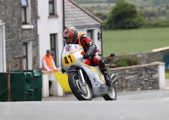 Framed Print : Colin Stockdale (Honda) 2022 Pre TT Classic