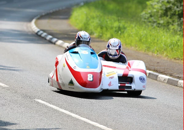 Conrad Harrison & Andrew Winkle (Honda) 2019 Sidecar TT