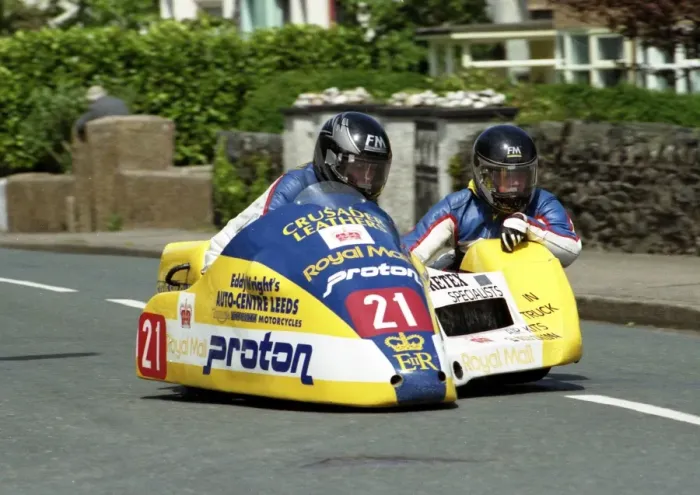 Framed Print : Conrad Harrison & Carl Kirwin (Windle Yamaha) 1996 Sidecar TT Framed Print : Conrad Harrison & Carl Kirwin (Windle Yamaha) 1996 Sidecar TT