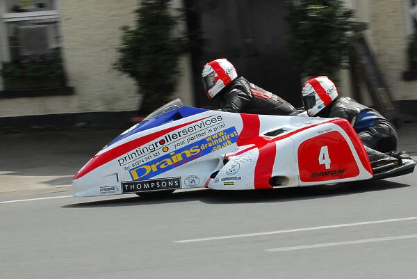 Conrad Harrison & Mike Aylott (Shelbourne Honda) TT 2012 Sidecar TT