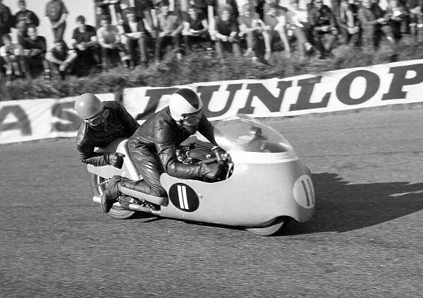 Bill Cooper & D B Argent (WEC) 1968 Sidecar TT