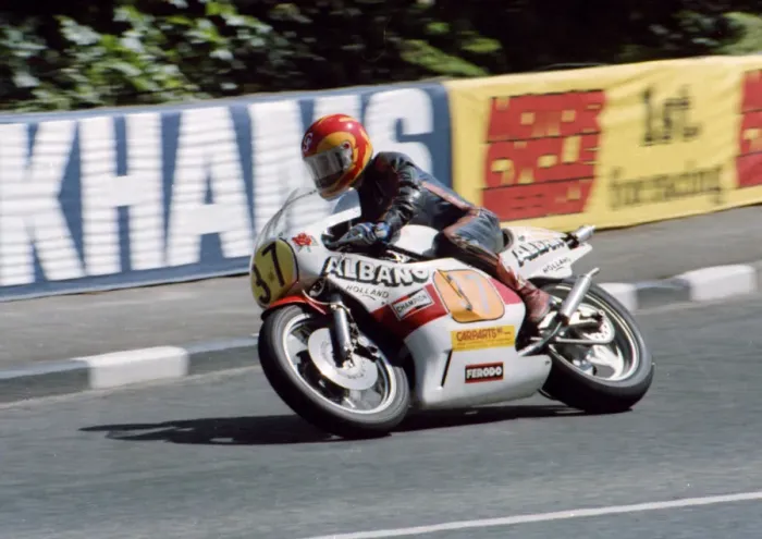 Framed Print : Courtney Junk (Yamaha) 1982 Senior TT Framed Print : Courtney Junk (Yamaha) 1982 Senior TT