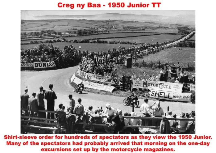 Framed Print : Creg ny Baa - 1950 Junior TT