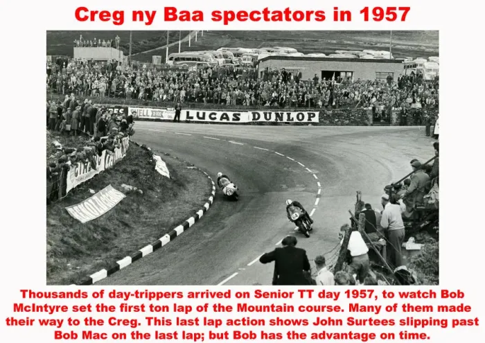 Framed Print : Creg ny Baa spectators in 1957 Framed Print : Creg ny Baa spectators in 1957