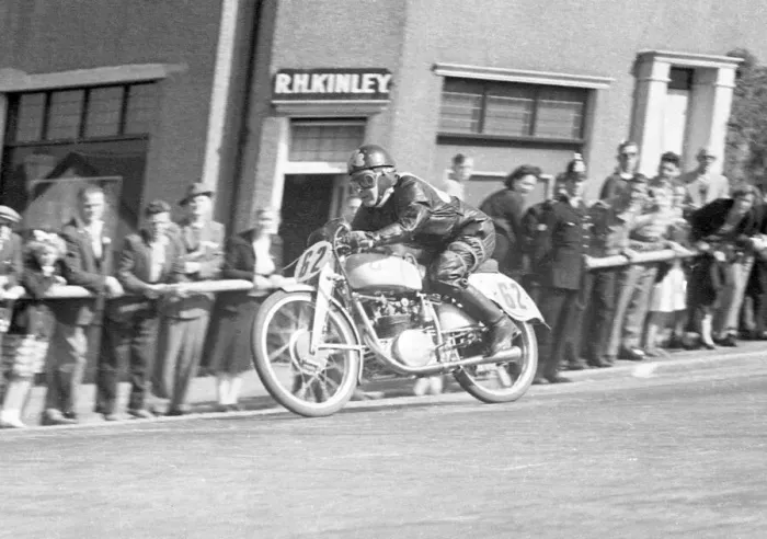 Framed Print : Cromie McCandless (Mondial) 1951 Ultra Lightweight TT Framed Print : Cromie McCandless (Mondial) 1951 Ultra Lightweight TT
