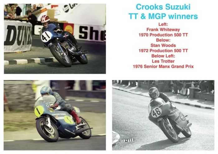 Framed Print : Crooks Suzuki TT & MGP winners Framed Print : Crooks Suzuki TT & MGP winners
