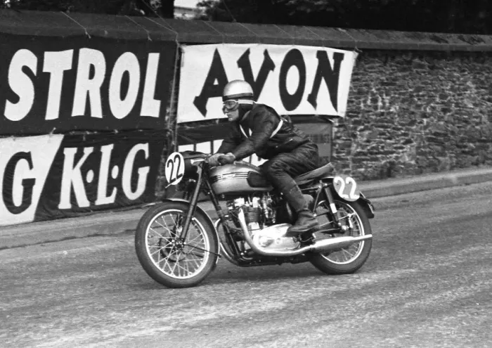 Framed Print : D C Middleton (Triumph) 1955 Senior Clubman TT Framed Print : D C Middleton (Triumph) 1955 Senior Clubman TT