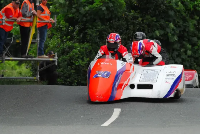 Framed Print : Darryl Rayner & Wendy Campbell (Shelbourne Honda) 2018 Sidecar TT Framed Print : Darryl Rayner & Wendy Campbell (Shelbourne Honda) 2018 Sidecar TT