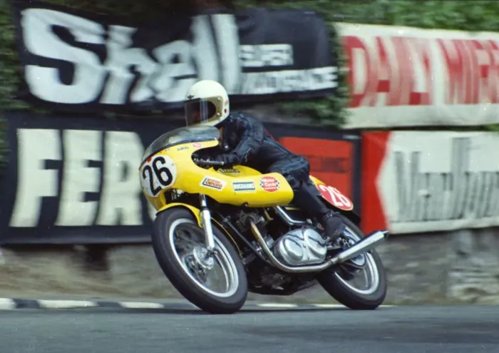 Framed Print : Dave Cartwright (Norton) 1974 Production TT Framed Print : Dave Cartwright (Norton) 1974 Production TT