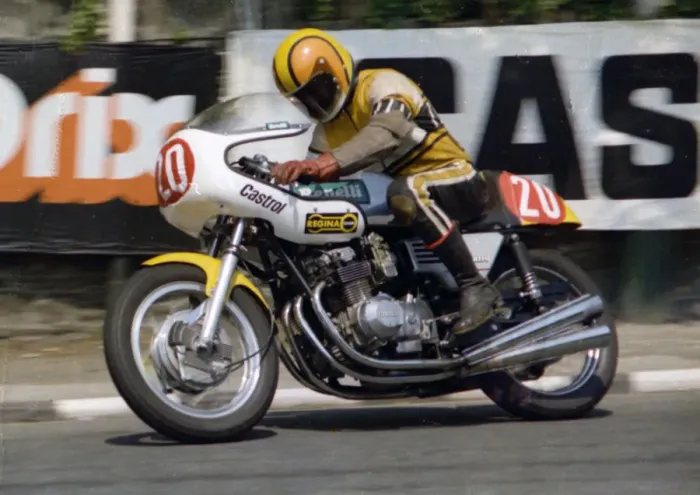 Framed Print : Dave Clarkson (Benelli) 1976 Production TT Framed Print : Dave Clarkson (Benelli) 1976 Production TT