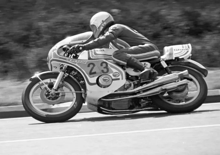 Framed Print : Dave Danks (Honda) 1975 Production TT Framed Print : Dave Danks (Honda) 1975 Production TT