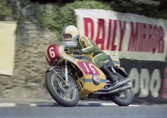 Framed Print : Dave Danks (Honda) 1976 Production TT Framed Print : Dave Danks (Honda) 1976 Production TT