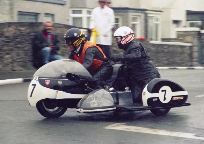 Framed Print : Dave Dickinson & ? (DFD BMW) 1988 Pre TT Classic