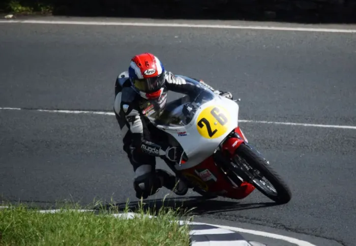 Framed Print : Dave Madsen-Mygdal (Honda) 2018 Senior Classic TT