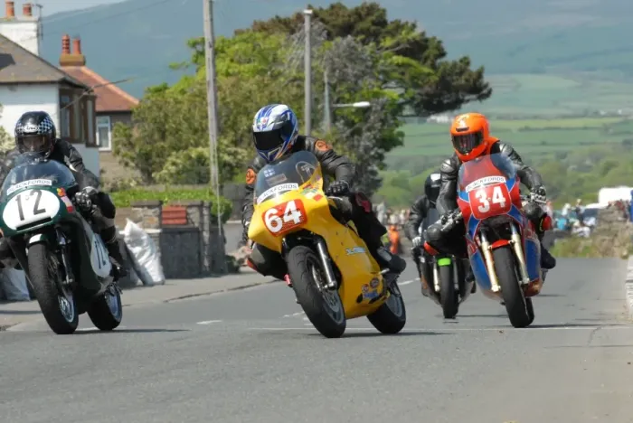 Framed Print : Dave Madsen-Mygdal (Triumph) and Jarno Malinen (Harley Davidson) and James Ford (Ducati) 2012 Pre TT Classic Framed Print : Dave Madsen-Mygdal (Triumph) and Jarno Malinen (Harley Davidson) and James Ford (Ducati) 2012 Pre TT Classic