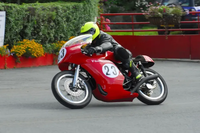 Framed Print : Dave Matravers (Drixton Honda) 2012 Junior Classic Manx Grand Prix