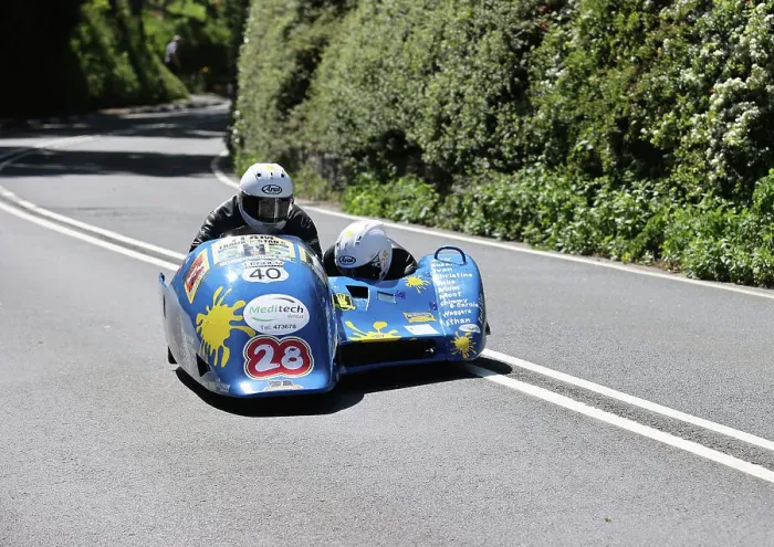 Framed Print : Dave Quirk Karl Schofield 2023 Sidecar TT Framed Print : Dave Quirk Karl Schofield 2023 Sidecar TT