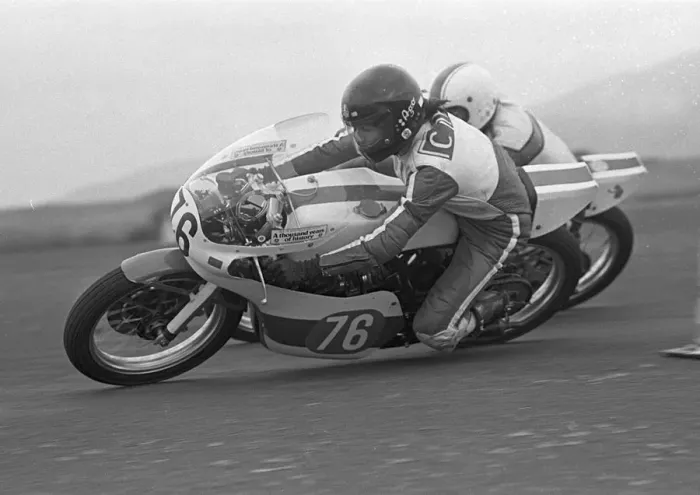 Framed Print : Dave Raybon (Yamaha) 1979 Jurby Airfield Framed Print : Dave Raybon (Yamaha) 1979 Jurby Airfield