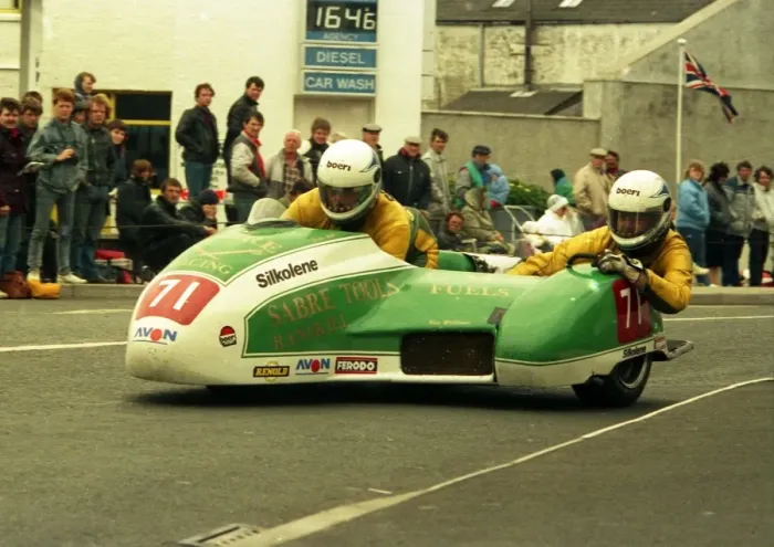 Framed Print : Dave Saville & David Hall (Sabre) 1988 Sidecar TT Framed Print : Dave Saville & David Hall (Sabre) 1988 Sidecar TT