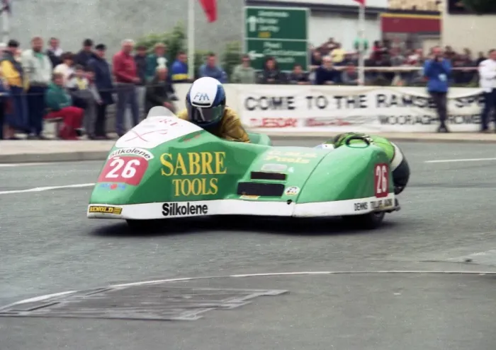 Framed Print : Dave Saville & Richard Crossley (Sabre) 1989 Sidecar TT Framed Print : Dave Saville & Richard Crossley (Sabre) 1989 Sidecar TT