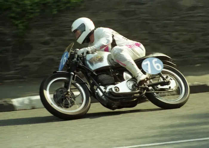 Framed Print : Dave Sells (BSA) 1991 Junior Classic Manx Grand Prix