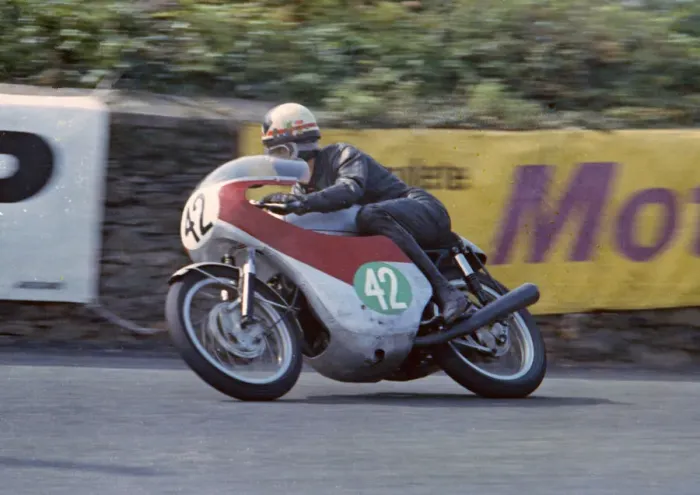 Framed Print : Dave Simmonds (Honda) 1966 Lightweight TT
