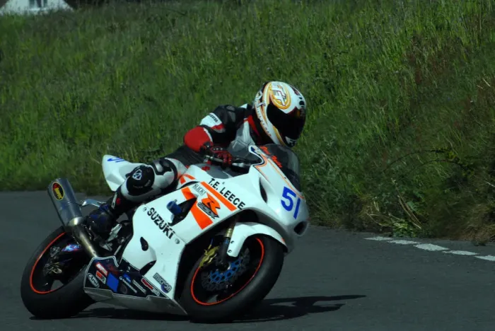 Framed Print : Dave Taylor (Suzuki) 2009 Jurby Road