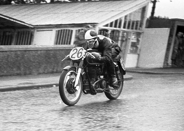 David Antill (AJS) 1954 Senior Manx Grand Prix