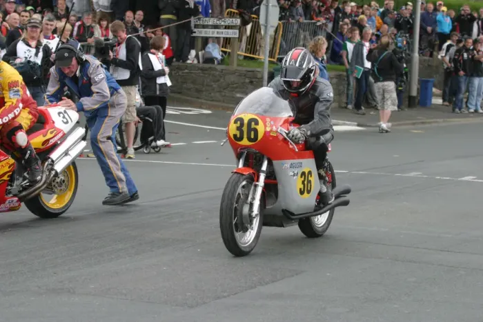 Framed Print : David Connor (MV) 2010 TT Parade Lap Framed Print : David Connor (MV) 2010 TT Parade Lap