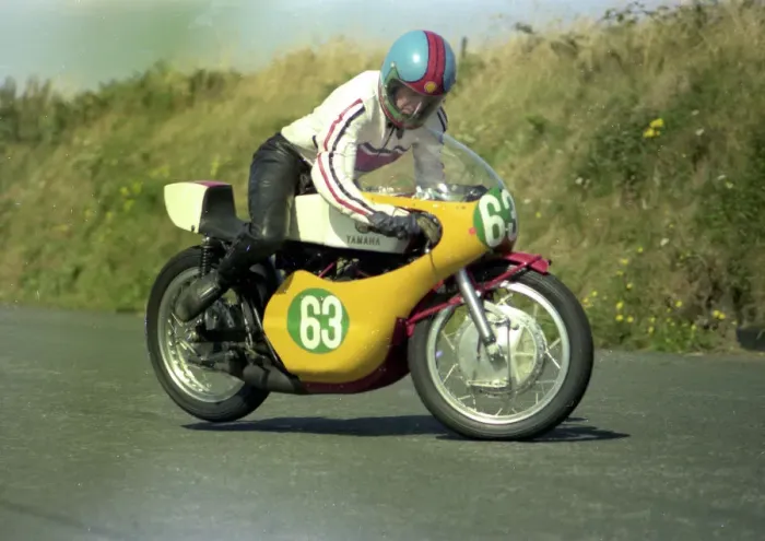 Framed Print : David Connor (Yamaha) 1976 Jurby Road Framed Print : David Connor (Yamaha) 1976 Jurby Road