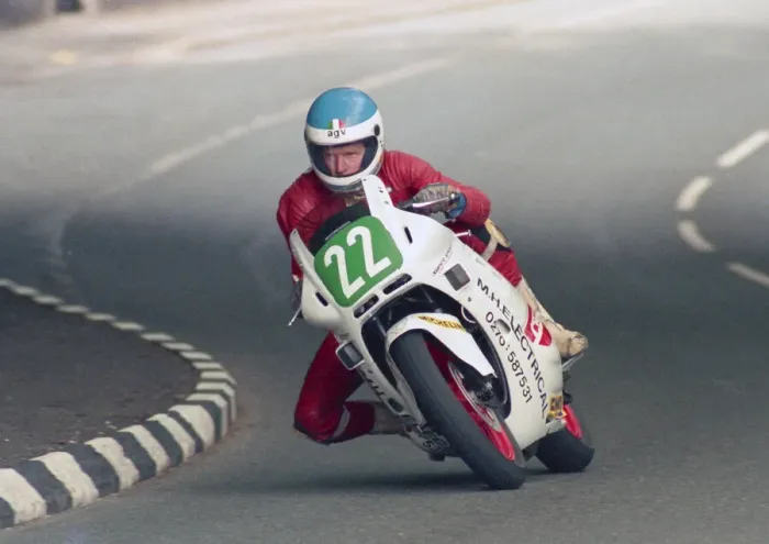 Framed Print : David Griffith (Honda) 1988 Production C TT