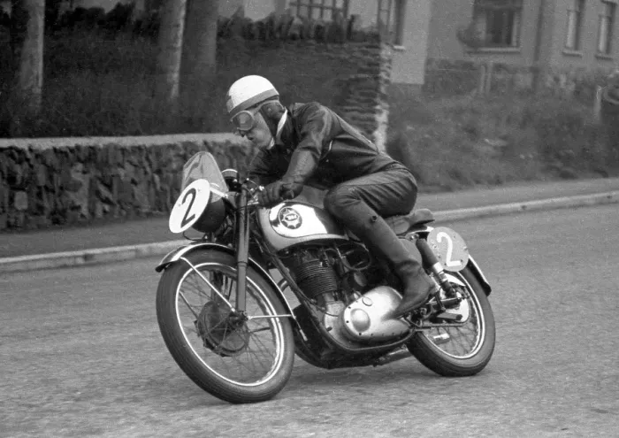 Framed Print : David Hagen (BSA) 1955 Junior Clubman TT Framed Print : David Hagen (BSA) 1955 Junior Clubman TT