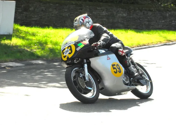 Framed Print : David Hebb (Norton) 2016 TT Parade Lap Framed Print : David Hebb (Norton) 2016 TT Parade Lap