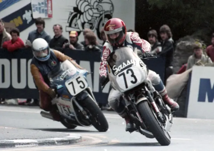 Framed Print : David Huntingdon (Honda) 1985 Production B TT Framed Print : David Huntingdon (Honda) 1985 Production B TT