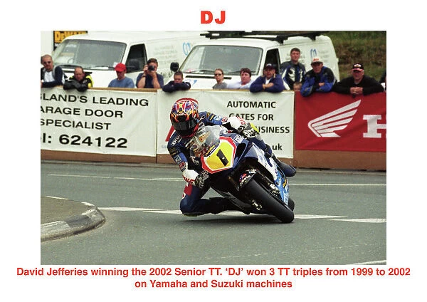 DJ. David Jefferies winning the 2002 Senior TT