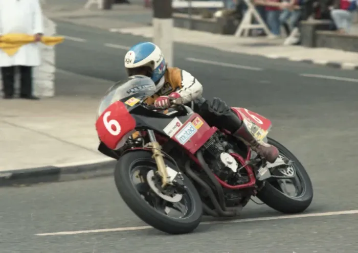 Framed Print : David Newman (Honda) 1986 Newcomers Manx Grand Prix