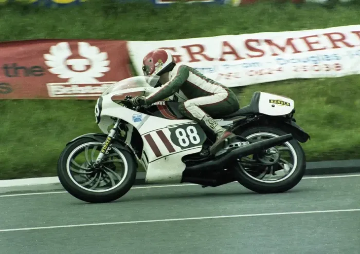 Framed Print : David Smith (Yamaha) 1981 Formula 3 TT